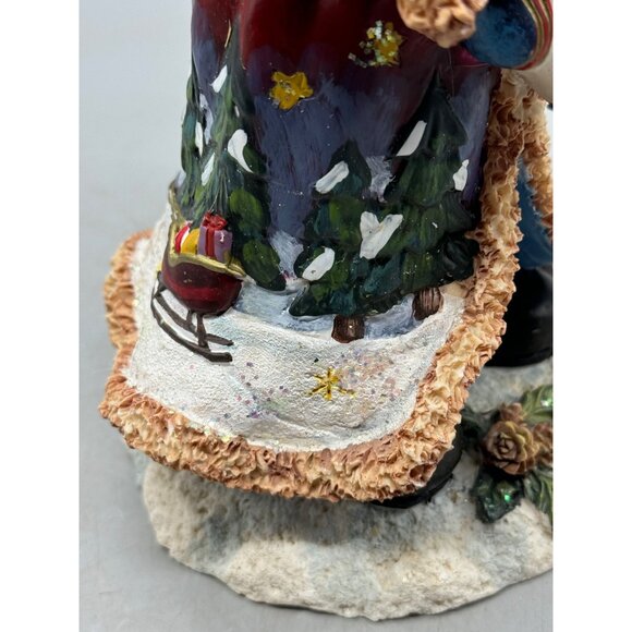Vintage Hand-Painted Santa Claus Figurine Festive Christmas Decor 11" Tall READ - Picture 11 of 13